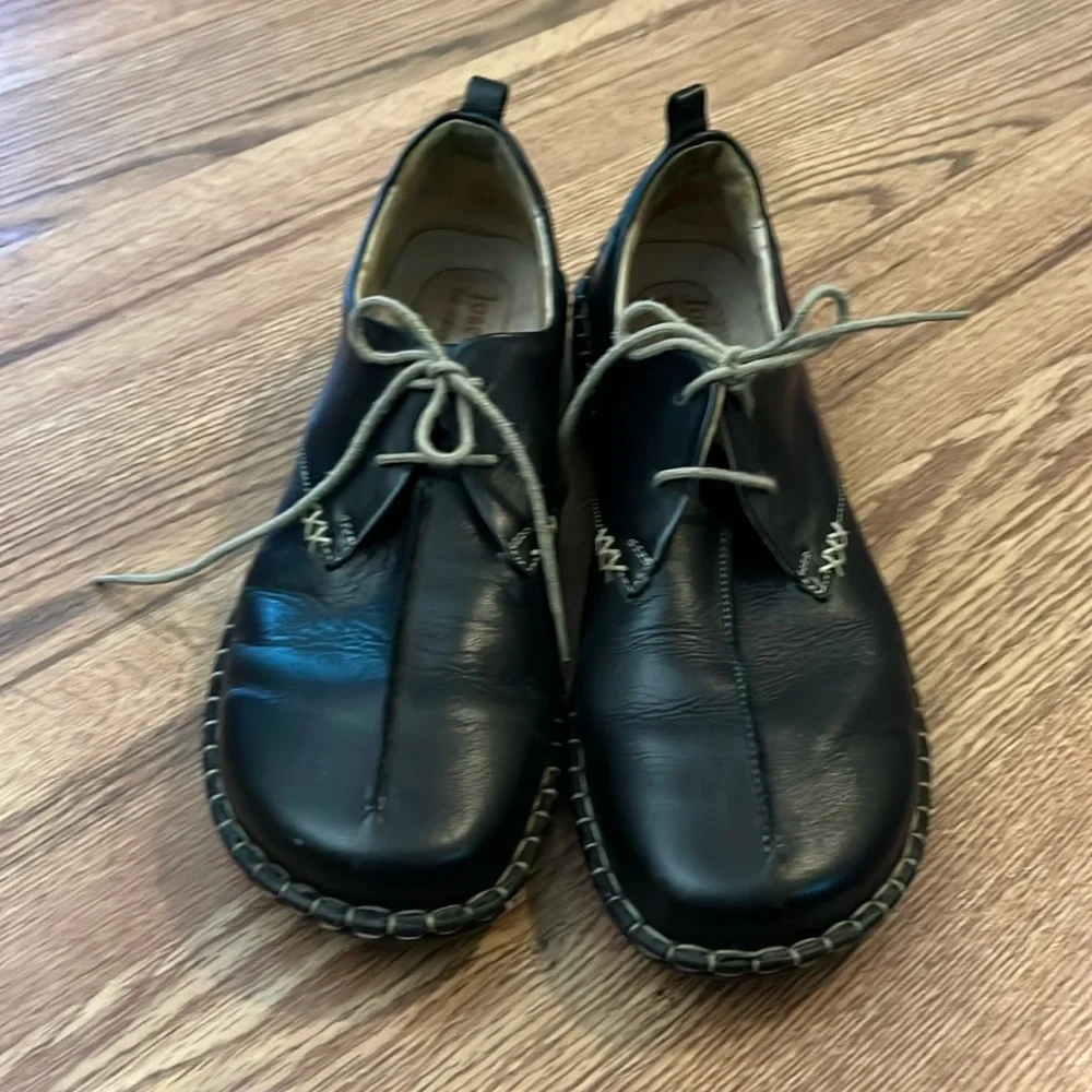 Josef Seibel Women’s Lindsey Oxford Black Leather Shoes Size 39 - Picture 14 of 15